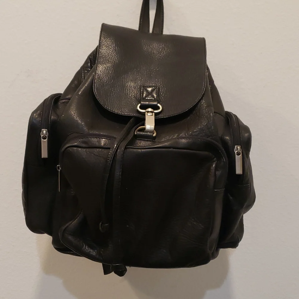 Genuine Leather Backpack Multi-functional Elegant unisex - Picture 1 of 16